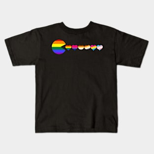 LGBTQ Equality Rainbow Heart Kids T-Shirt